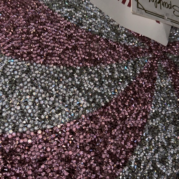 Sparkles luminous Christmas Peppermint bling  Pillow - Picture 5 of 7